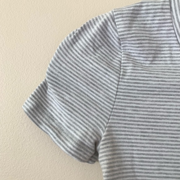 BP Striped Round Neck Crop Top - Picture 2 of 2